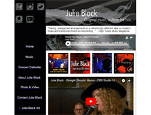 Tablet Screenshot of julieblackmusic.com